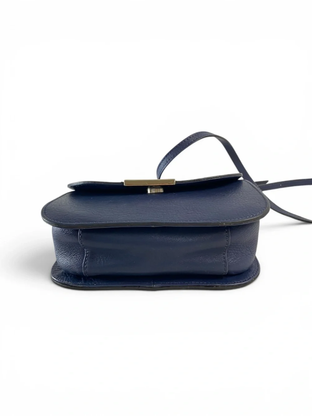 Arezzo Crossbody Leather Bag in Blue - Picture 6 of 10